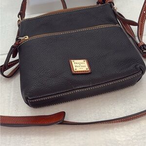 Dooney & Bourke Black Pebble Leather Crossbody Bag